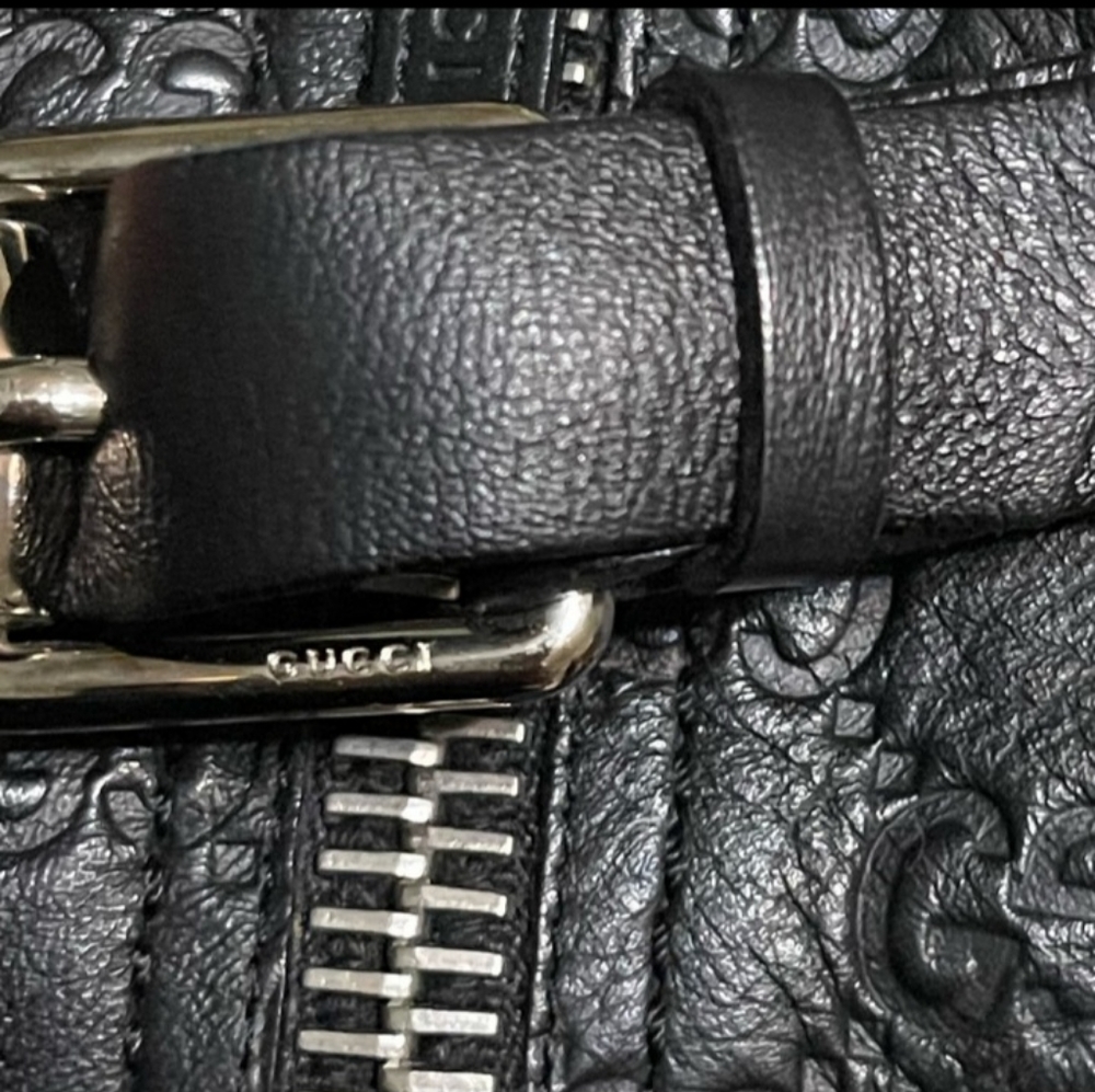 GUCCI GG Black Guccissima Leather
Ankle Moto Boots Size 39/8.5-9. VGUC 🔥 - Picture 6 of 11